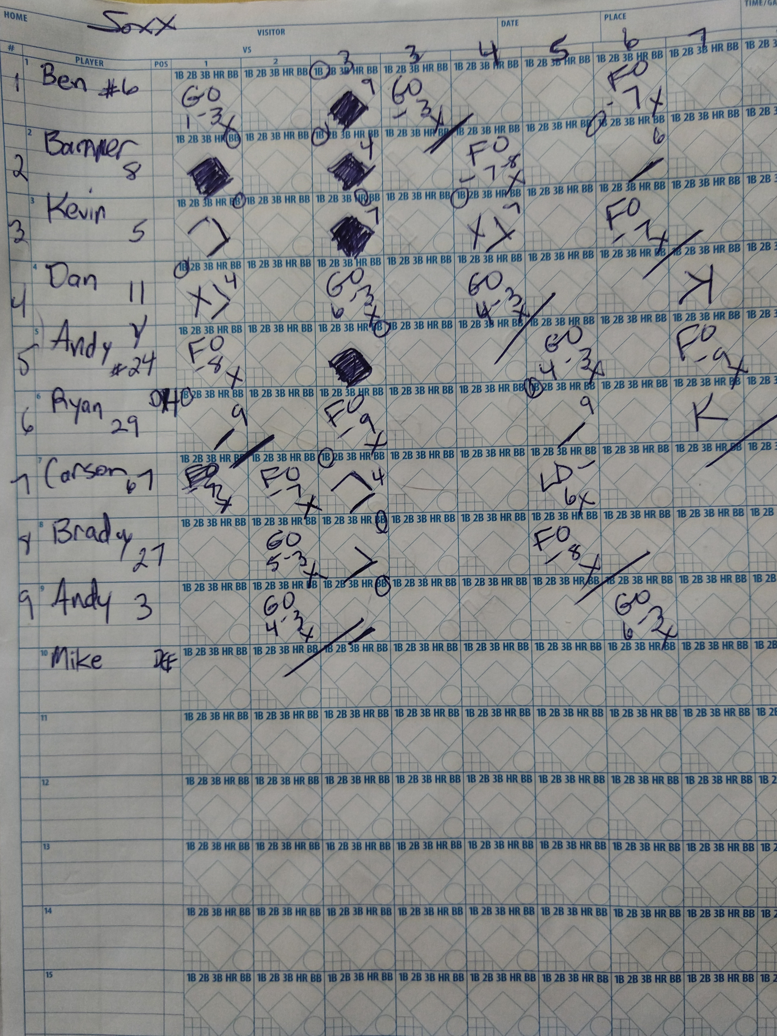 Opponent scoresheet not available