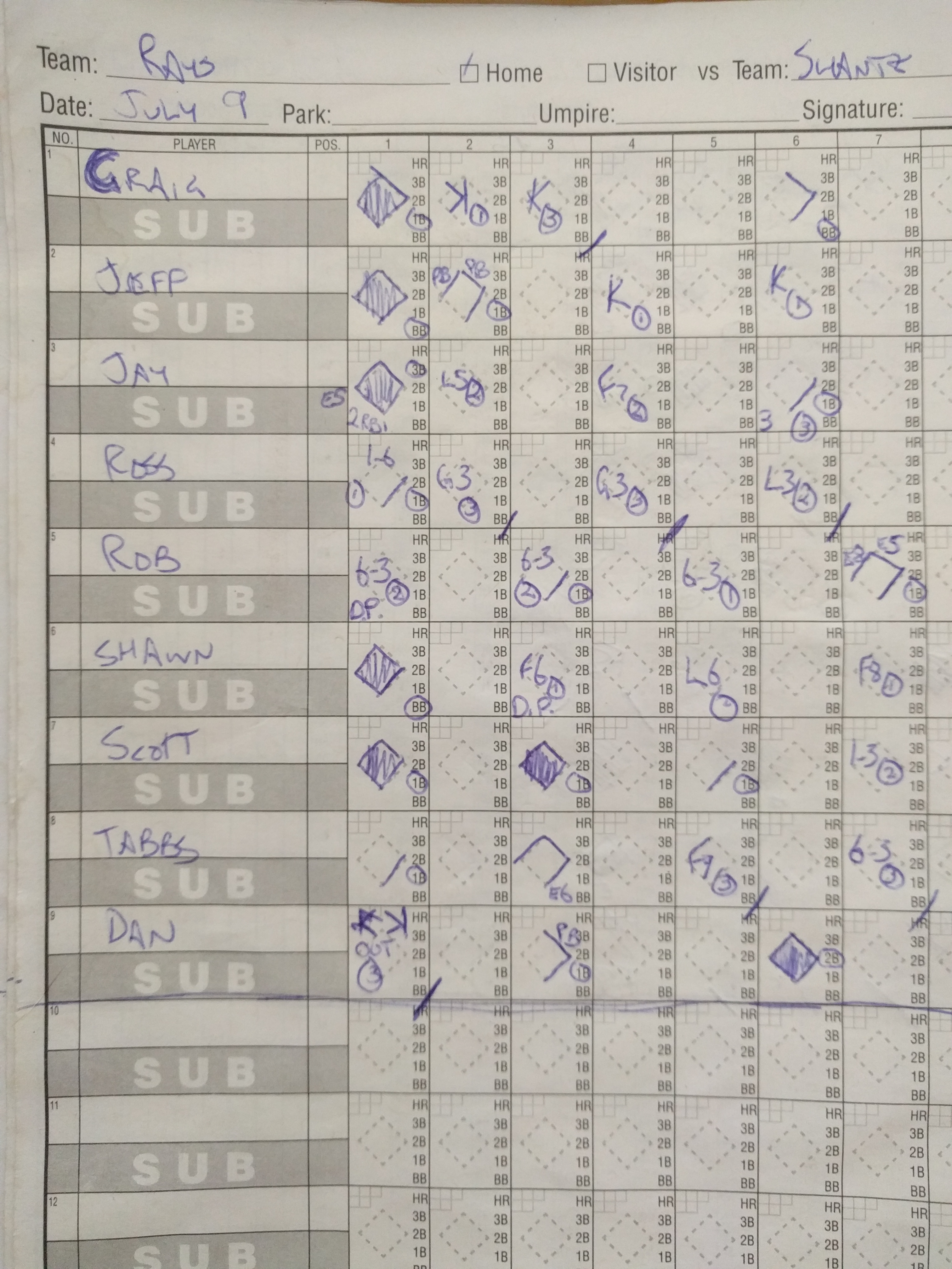 Opponent scoresheet not available